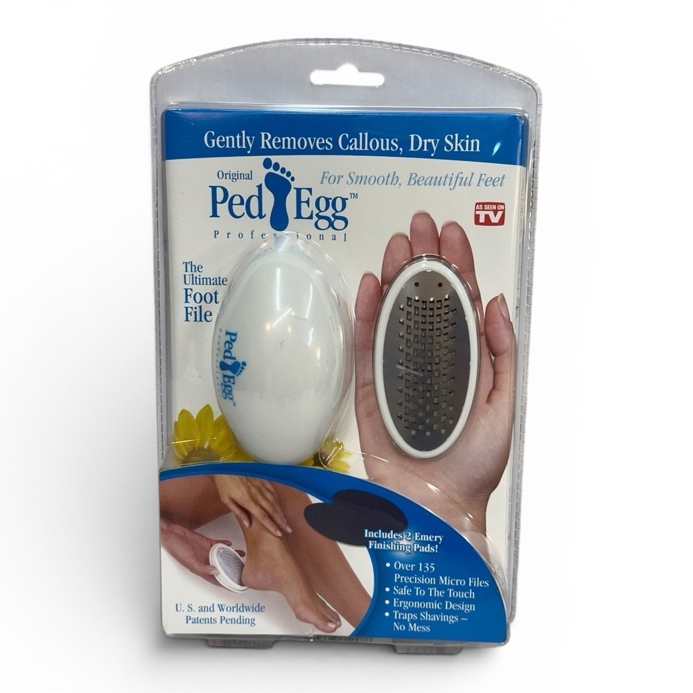 Ped Egg Professional Foot File Dry Skin‎ Callus Remover As Seen On TV Ergonomic